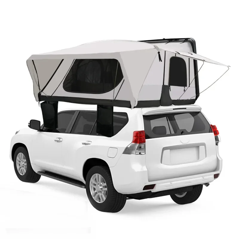 Outdoor camping road trip 3-4 people hardtop flip side car roof tent customcustom