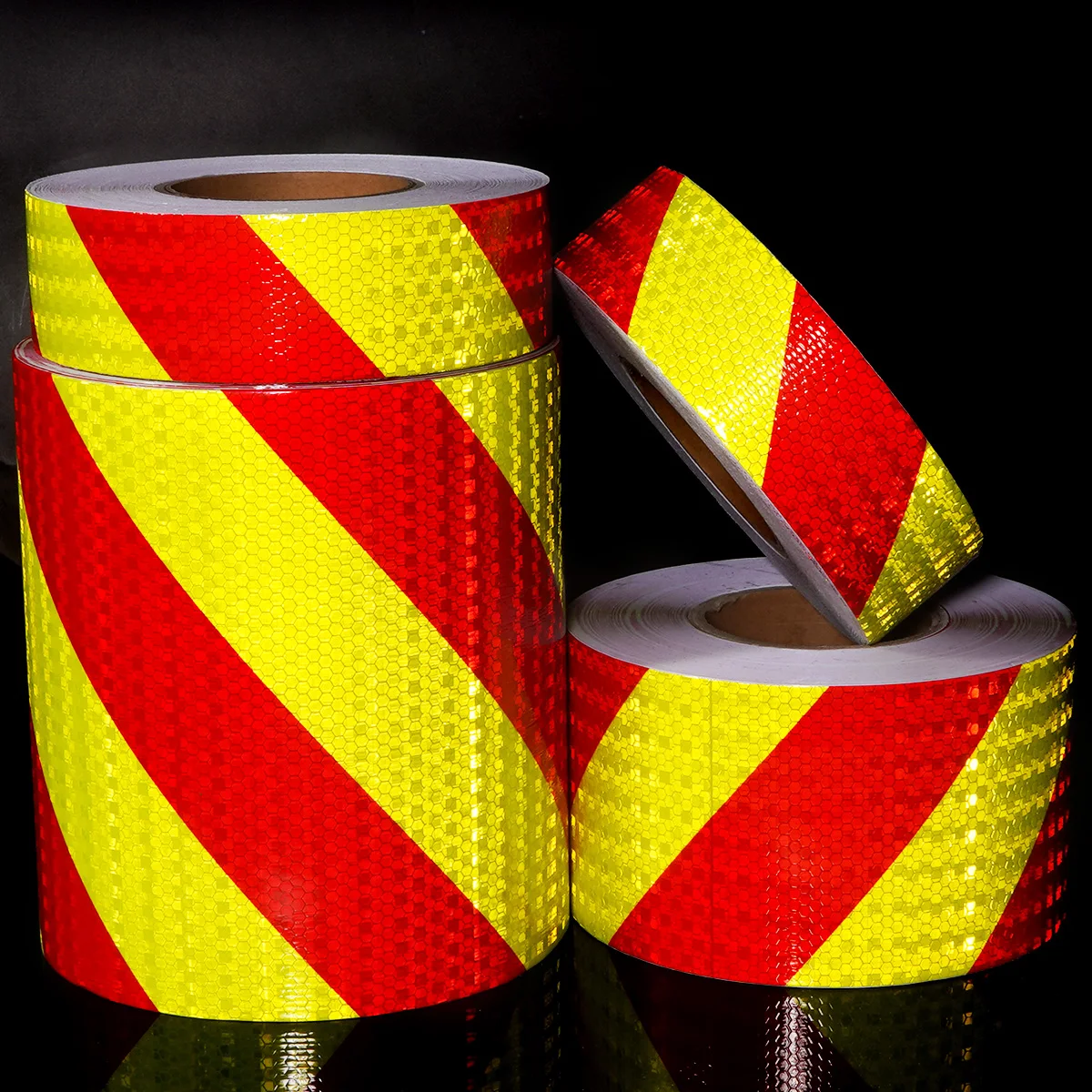 

Twill Reflective Tapes in Red & Green Waterproof Self-Adhesive Safety Conspicuity Stickers for Car Truck