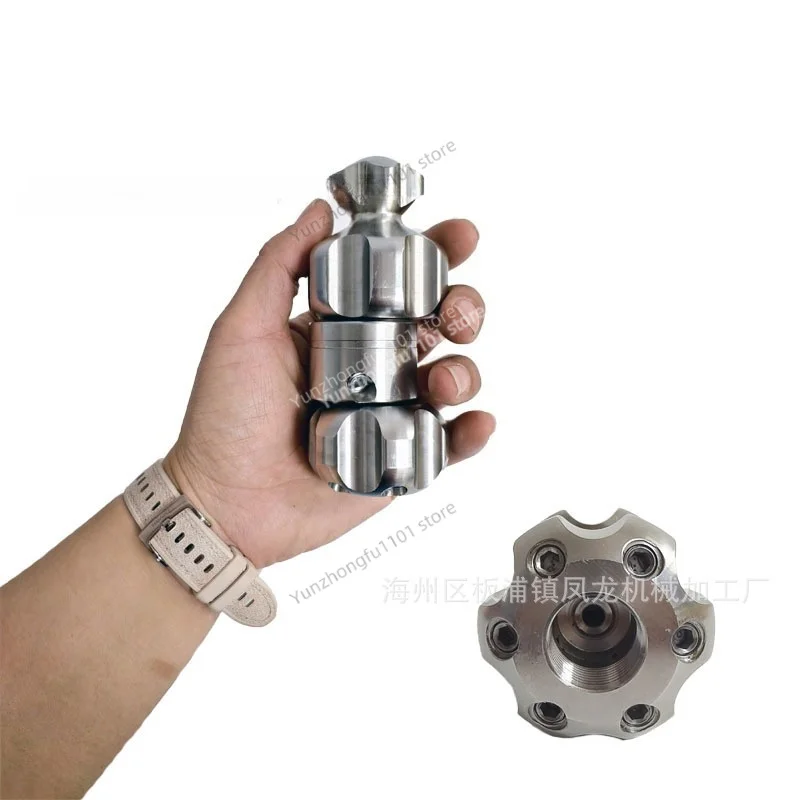 V‑Hammer Sewer Jetter Nozzle High Pressure Vibrating Rotating Drain Cleaning Nozzle 1/2