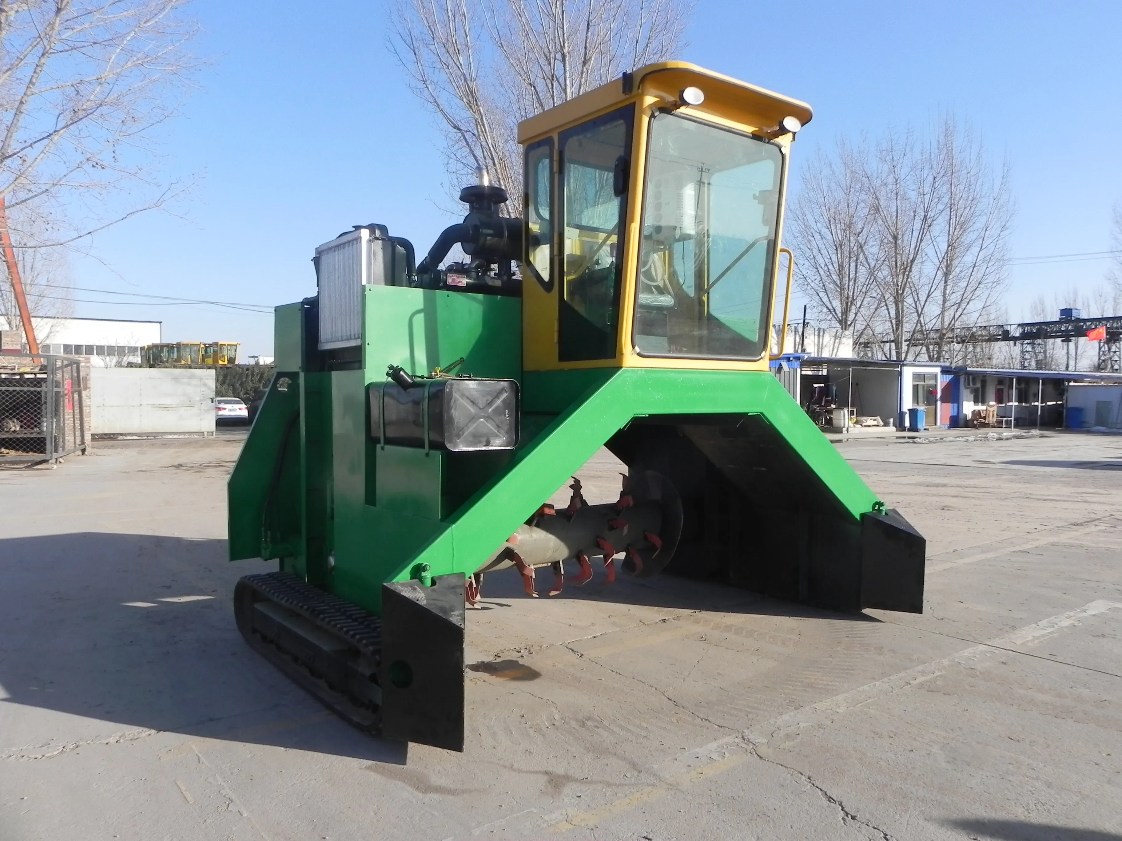 Compost Turner Machine - #Farm use organic fercilizer compost making