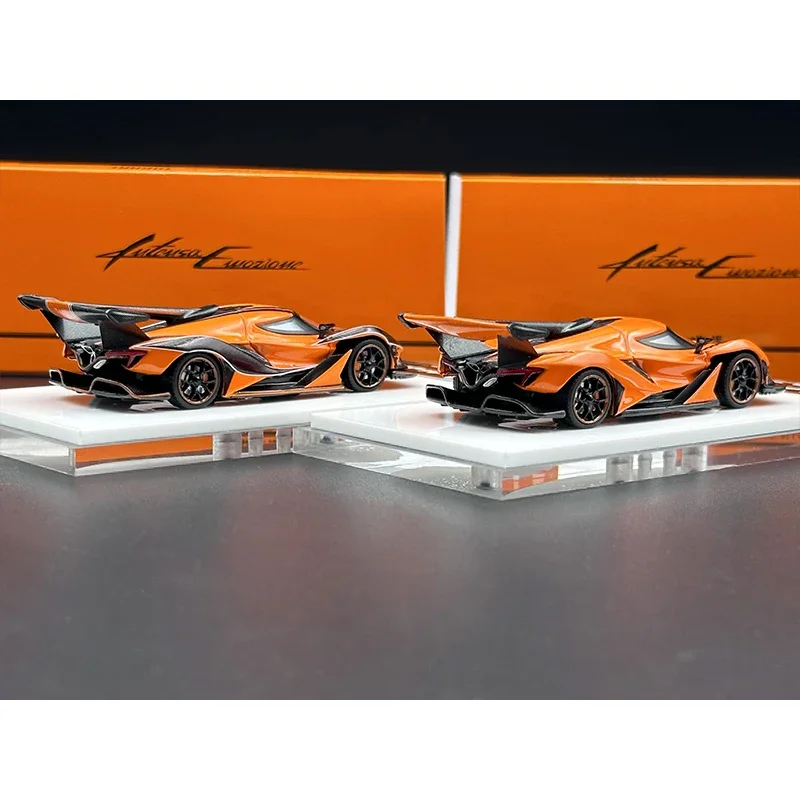 TPC PEAKO Auf Lager 1:64 Apollo IE Orange Stripe Diecast Diorama Modell Sammlung Miniatur Carros Spielzeug
