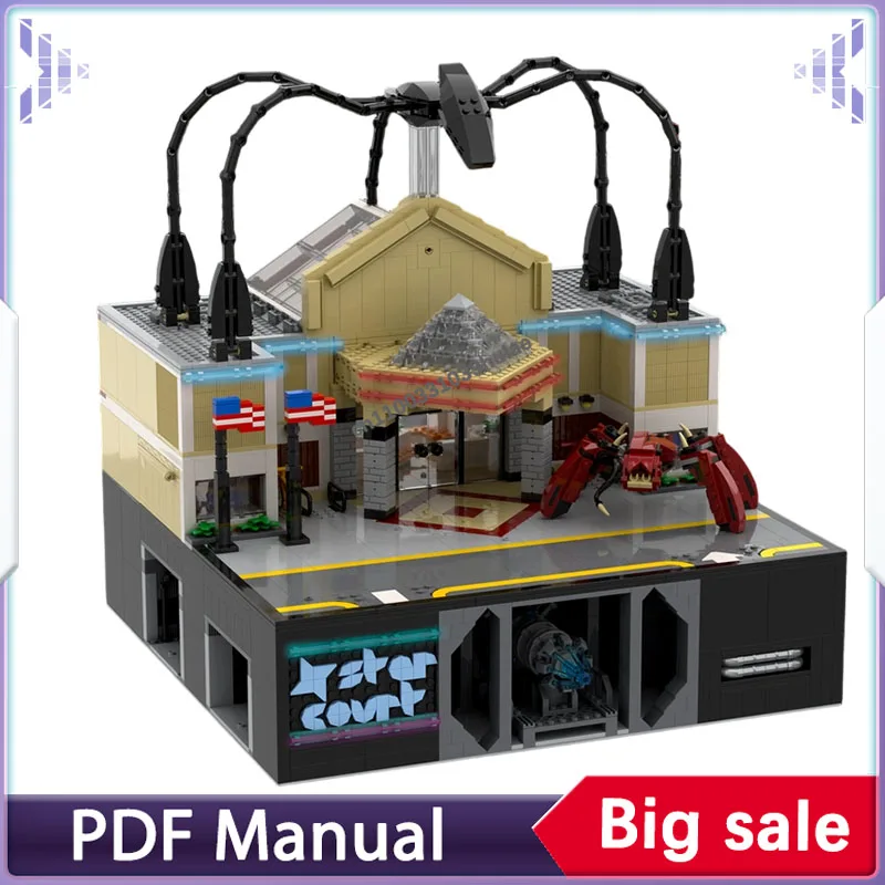 3768Pcs Starcourt Mall Strangered 3 Xingting Shopping Center Model Building Blocks DIY Custom Christmas Birthday Gifts for Adult
