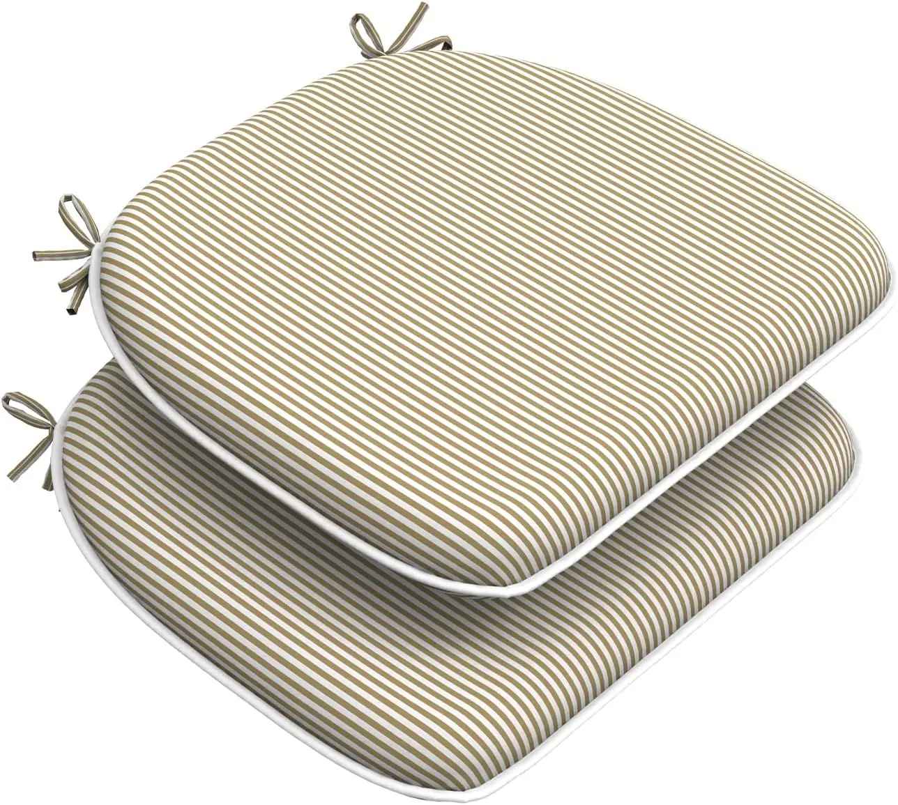 

Set of 2 Outdoor Chair Cushions with Ties,Water Repellent Patio Chair Pads 17"x 16" for Outdoor Furniture