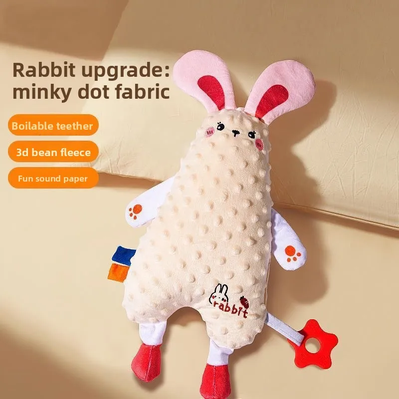 Baby Comfort Pillow Toy Plush Teether Doll Safe for Mouth Chewing Infant Pillow Perfect for Cuddling and Sleeping Baby Gift