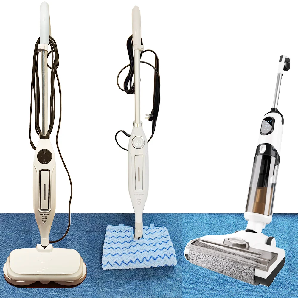 Mop, Scrub & Sanitize Electric Profession Steam Mop Vacuum Cleaner Cleaners with Water Spray for Hardwood Polish, Tilre Floor