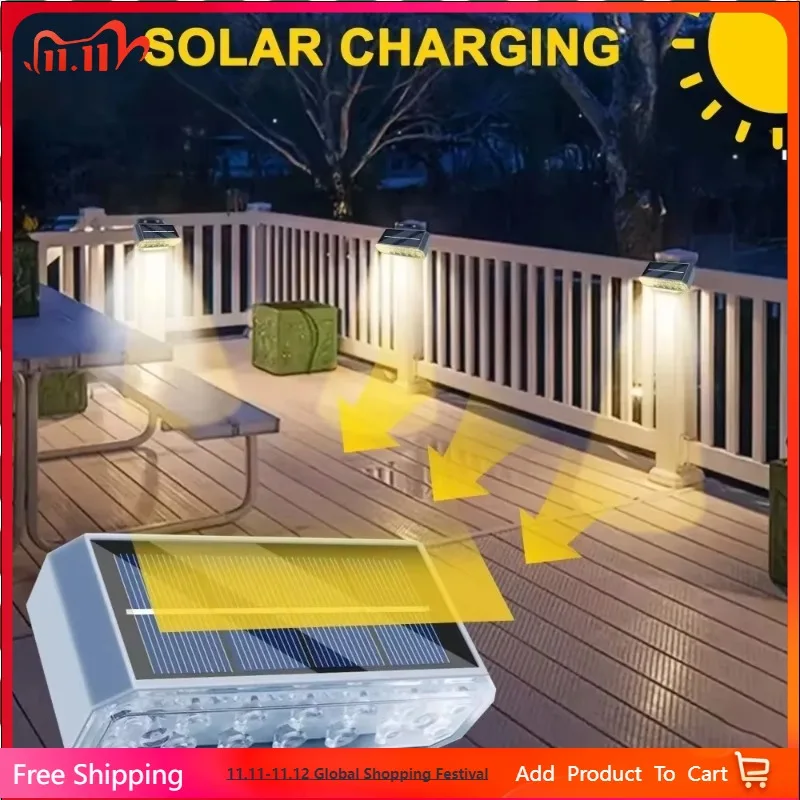 

Solar Runway Light Energy Saving Waterproof Outdoor Garden Path Light Suitable for Runway Fence Stairs