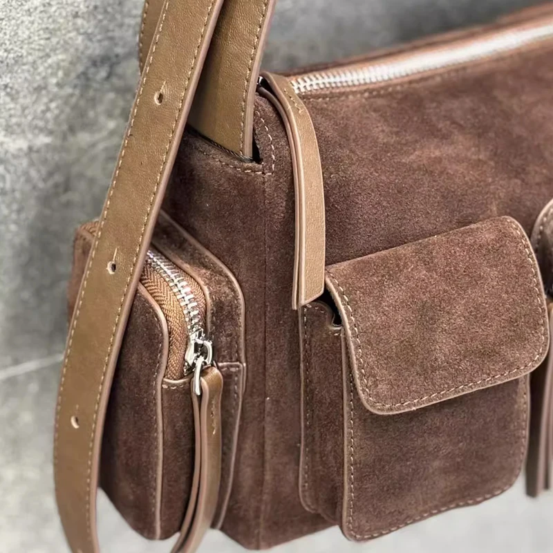 حقائب يد ومحافظ نسائية فاخرة من جلد البقر الطبيعي بأحرف أولية مخصصة لعام 2025، جديدة في حقيبة كتف جلدية أصلية عتيقة ذات جيوب متعددة وأشرطة عريضة جودة عالية ًالشحن مجانا وصول الشحن السريع #6