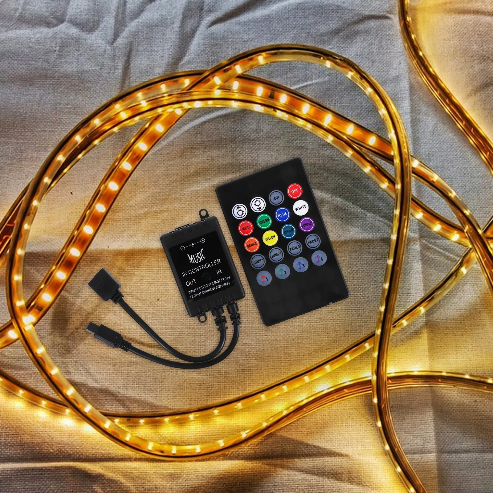 controle-remoto-ir-de-20-teclas-para-led-musical-controlador-de-luzes-rgb-com-ativacao-por-som-mudanca-de-cor-e-brilho-ajustavel-para-parede