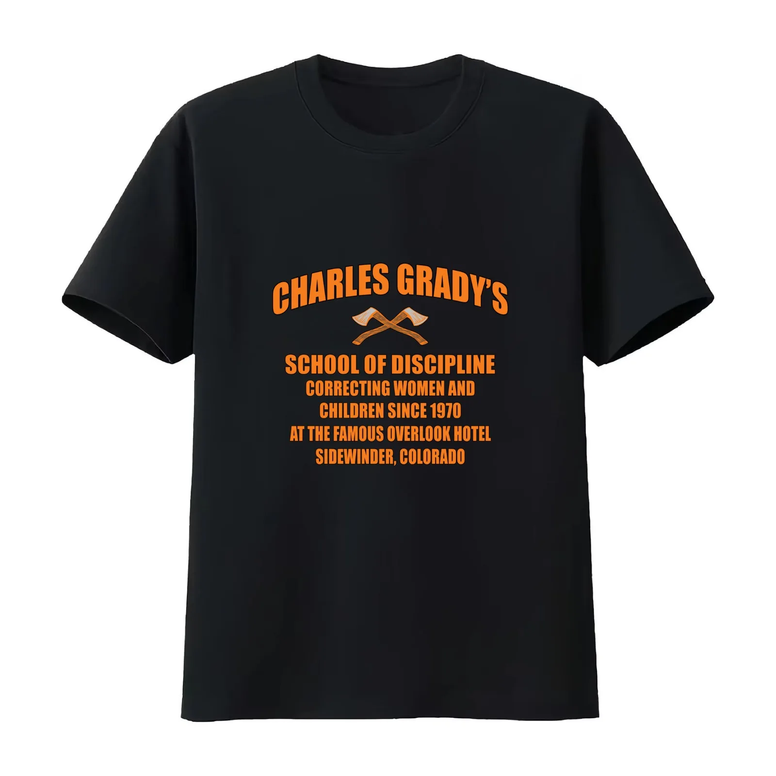 Charles Grady's School of Discipline T-Shirt Summer Casual Cotton Tee Oversized Streetwear Tops Vintage Graphic Print