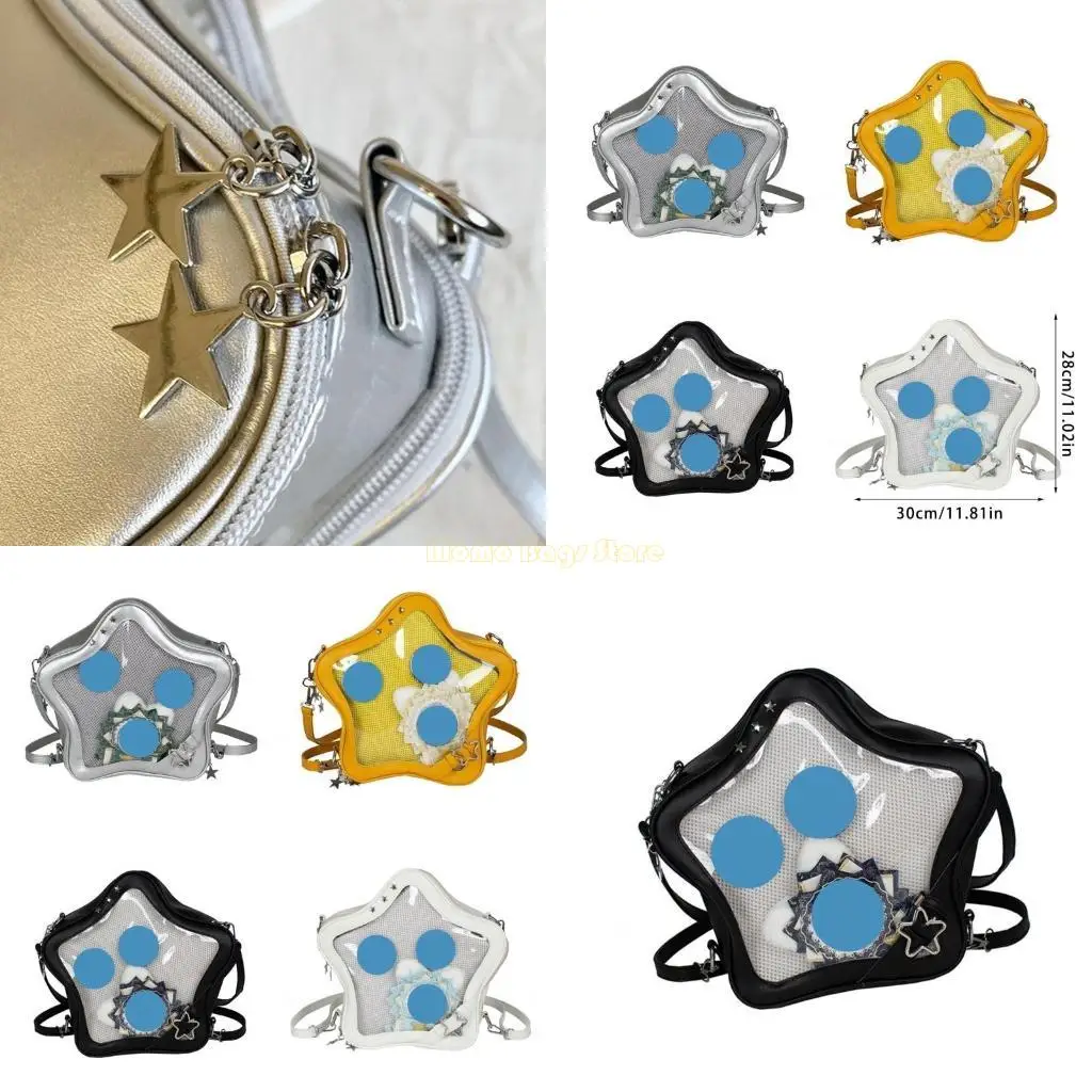 

X90D Aesthetic Ita Bag Backpack with Insert for Anime Display Star Shaped Itabag Crossbody Bag Shoulder Bags Backpack Daypack