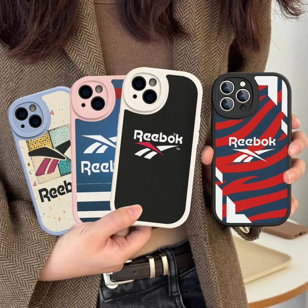 Classic Sports brand R-Reebok logo Phone Case Hard Leather For iPhone 14 13 16 Mini 15 14 11 12 Pro Max Plus Fundas - view 3