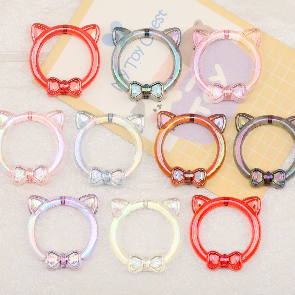 

Cordial Design 100Pcs 40*41MM Acrylic Bead/Hand Made/Paint Effect/Cat Shape/DIY Beads Making/Jewelry Findings & Components