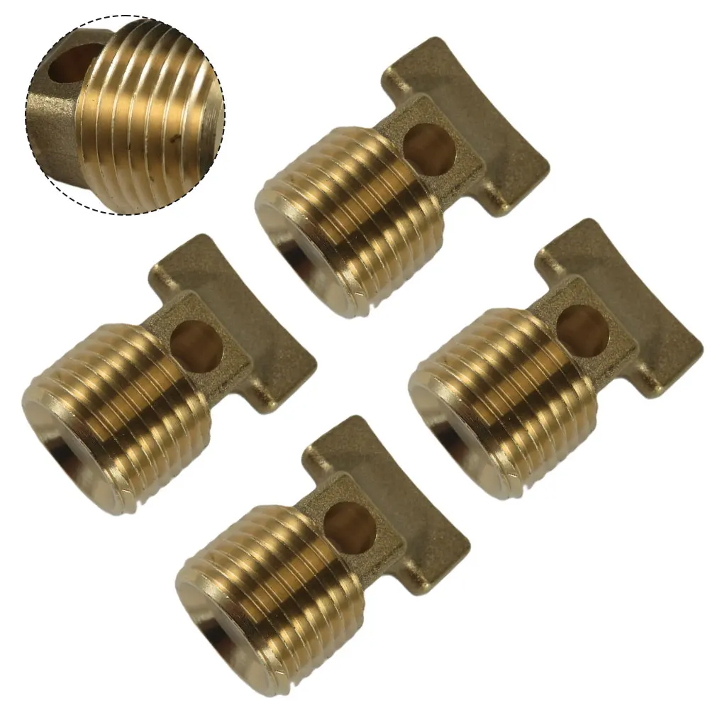 Marine Drain Stopper 12 Inch Brass with 1/2 Inch NPT Thread Fits Most Boat Hulls Set of 4 Provides Effective Watertight Seal