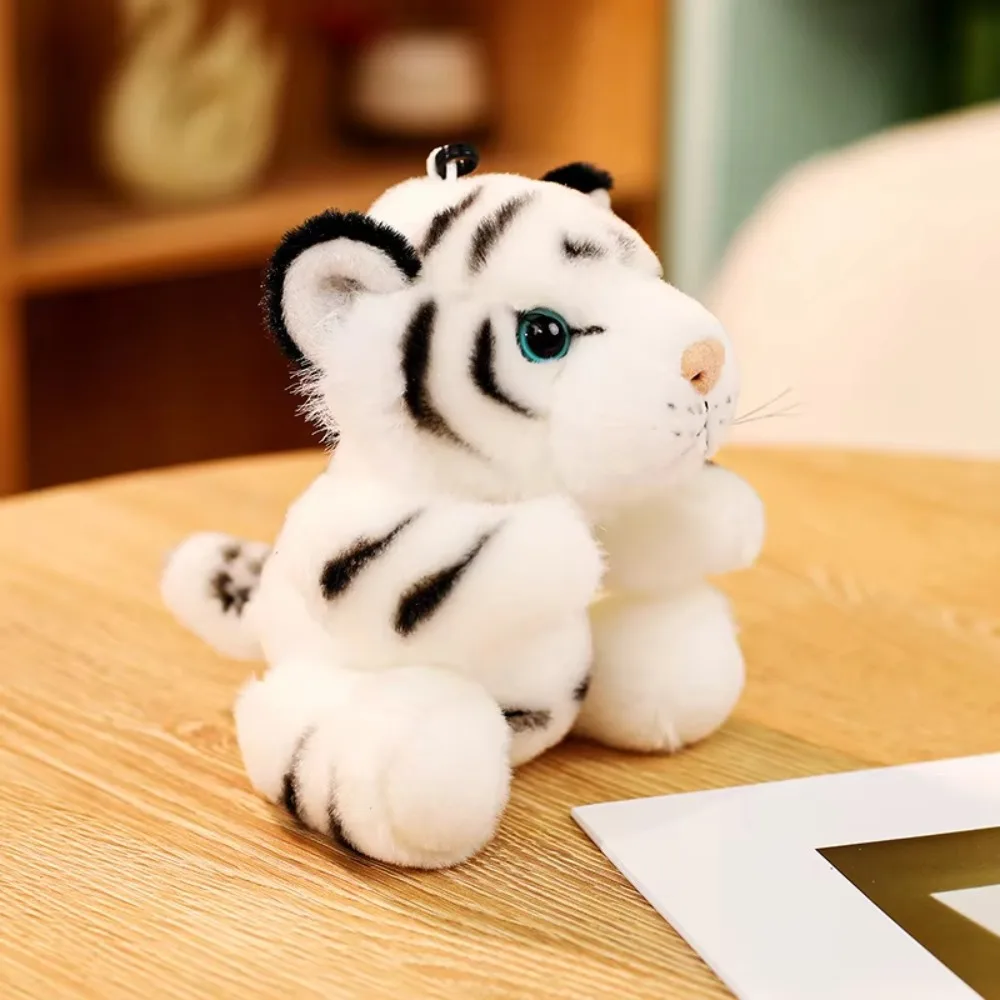 Llavero de peluche de tigre con garra, colgante de peluche de tigre de 13 cm, juguete de peluche de tigre con forma de pata
