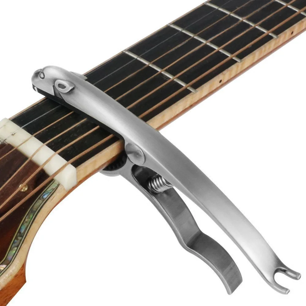 Professional Acoustic Guitar Capo Transfer Clip String Instruments Accessories for Folk Classical Guitars Ukulele Bass