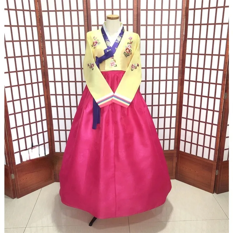 Comfortable Hanbok Dress Custom Made Korean Traditional Woman Hanbok Korean National Costume Clothing Top Selling Product 2024