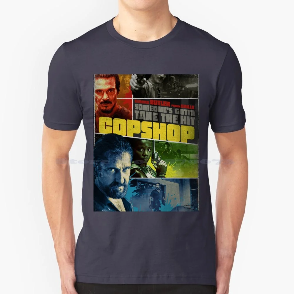 Copshop T Shirt 100% Cotton Tee Copshop Movie Copshoop Chopshop Movie 2021 Hitman Action Thriller Film