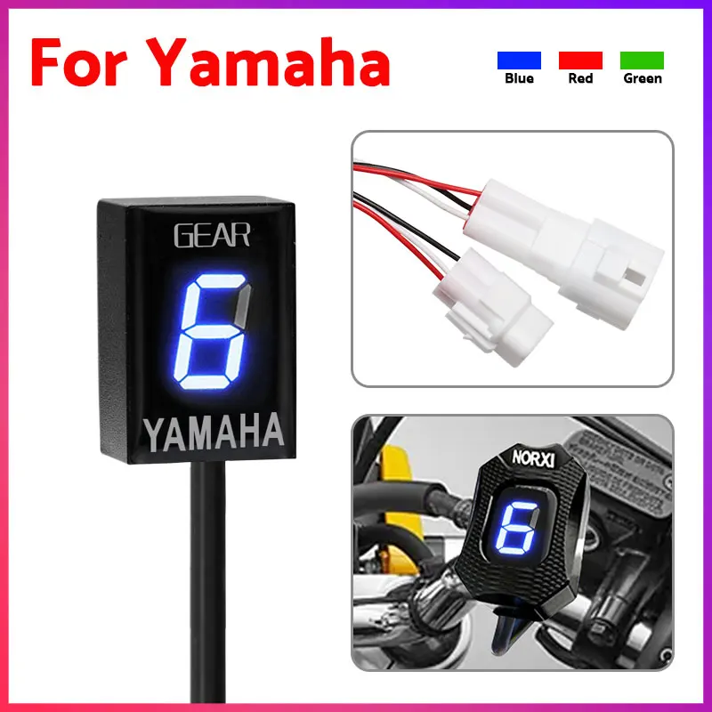 Gear indicator for yamaha xjr 1300 fjr 1300 FZ8 R1 FZ16 Fz1 MT03 R6 Xj6 Motorcycle Ecu Plug Mount 1-6 Level Speed Gear Display