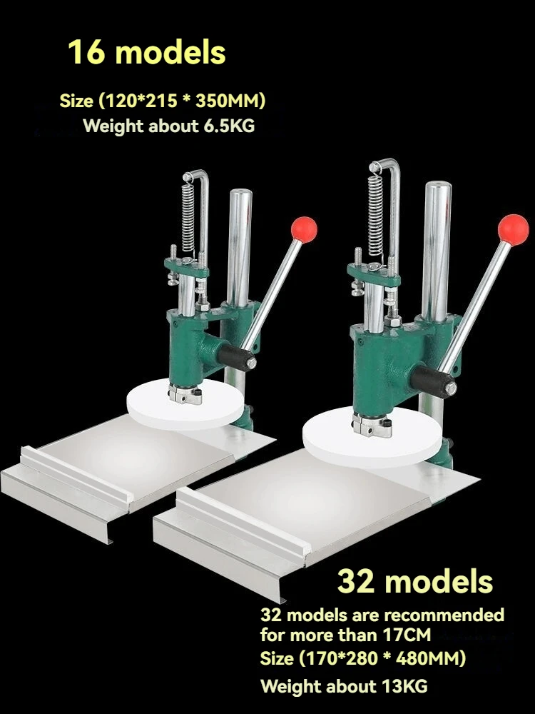 16 Model Manual Pancake Machine Pancake Press Machine With Adjustable Arm Angle Dough Making Machine And Stall Tool