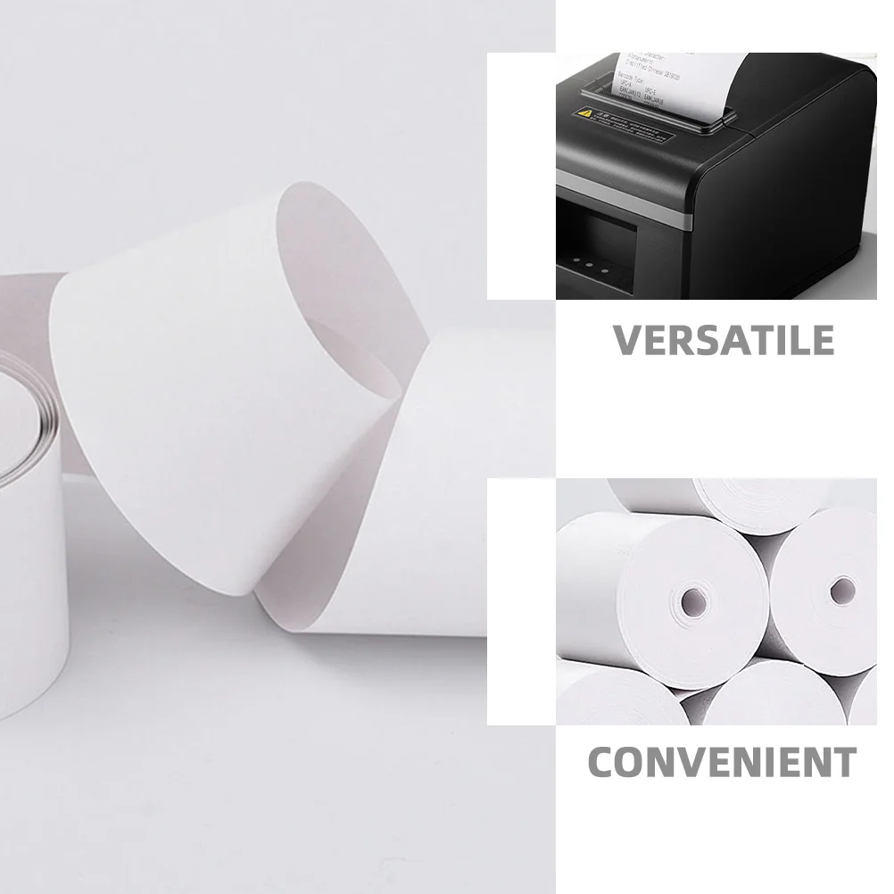 50 قطعة لفة ورق الطابعة الحرارية الحساسة للحرارة Pos ماكينة تسجيل المدفوعات النقدية منتجات مكتبية للبيع بالتجزئة موثوقة