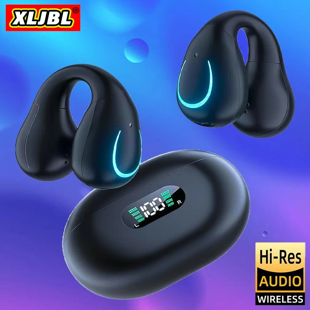 

XLJBL mini Buds 3 Bone Conduction Bluetooth Earphone HiFi Stereo Ear Clip Sports Wireless Hearing aids Noise Cancelling Headset