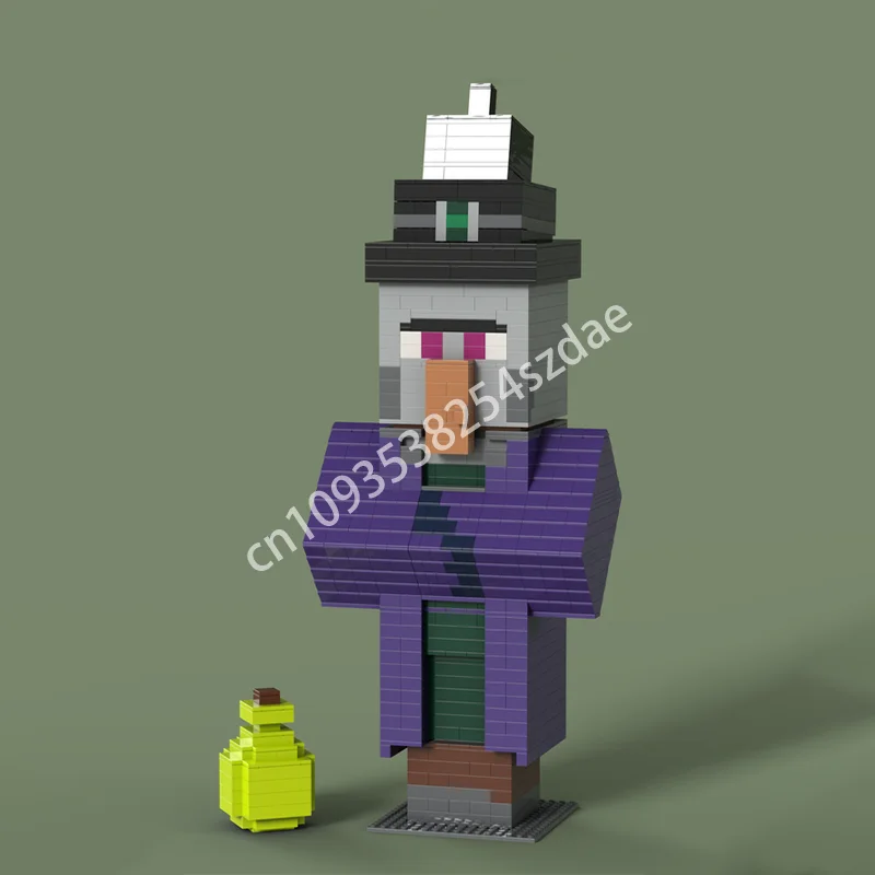 

1092pcs MOC Witch My Worlded Model Building Blocks Construction Assemble DIY Idea Christmas Gift Education Toy Kids Birthday