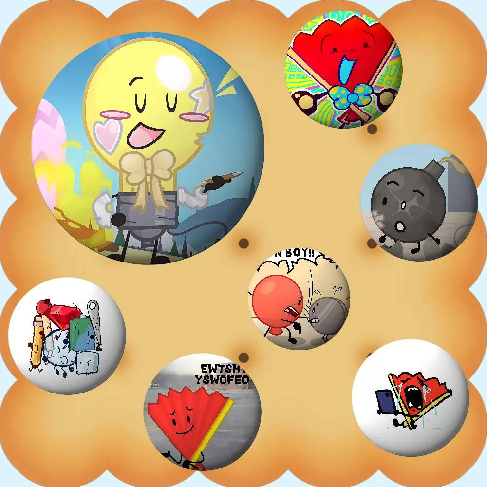 Funny A-Inanimate Insanity-S Brooches Stylish Ornament Pins Exquisite Round Badge Bag Accessories Jewelry Gifts