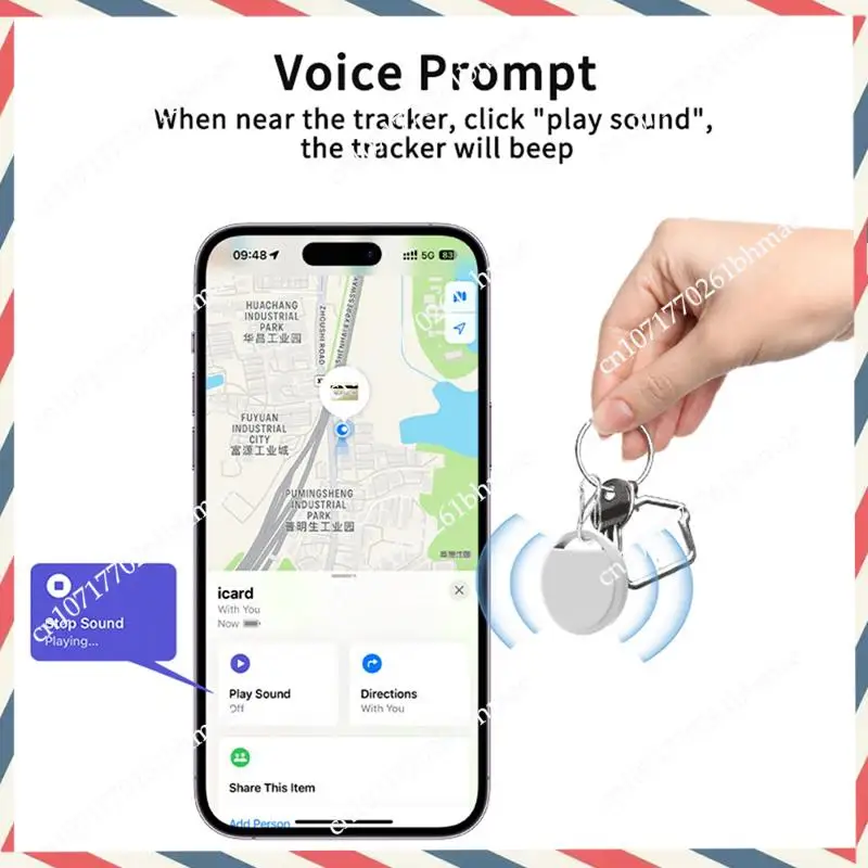 -A21Z 4 PCS Smart Air Tag GPS Tracker Key Finder GPS Posizionamento globale Bluetooth Mini GPS Tracker Pet Key Bag Finder per IOS