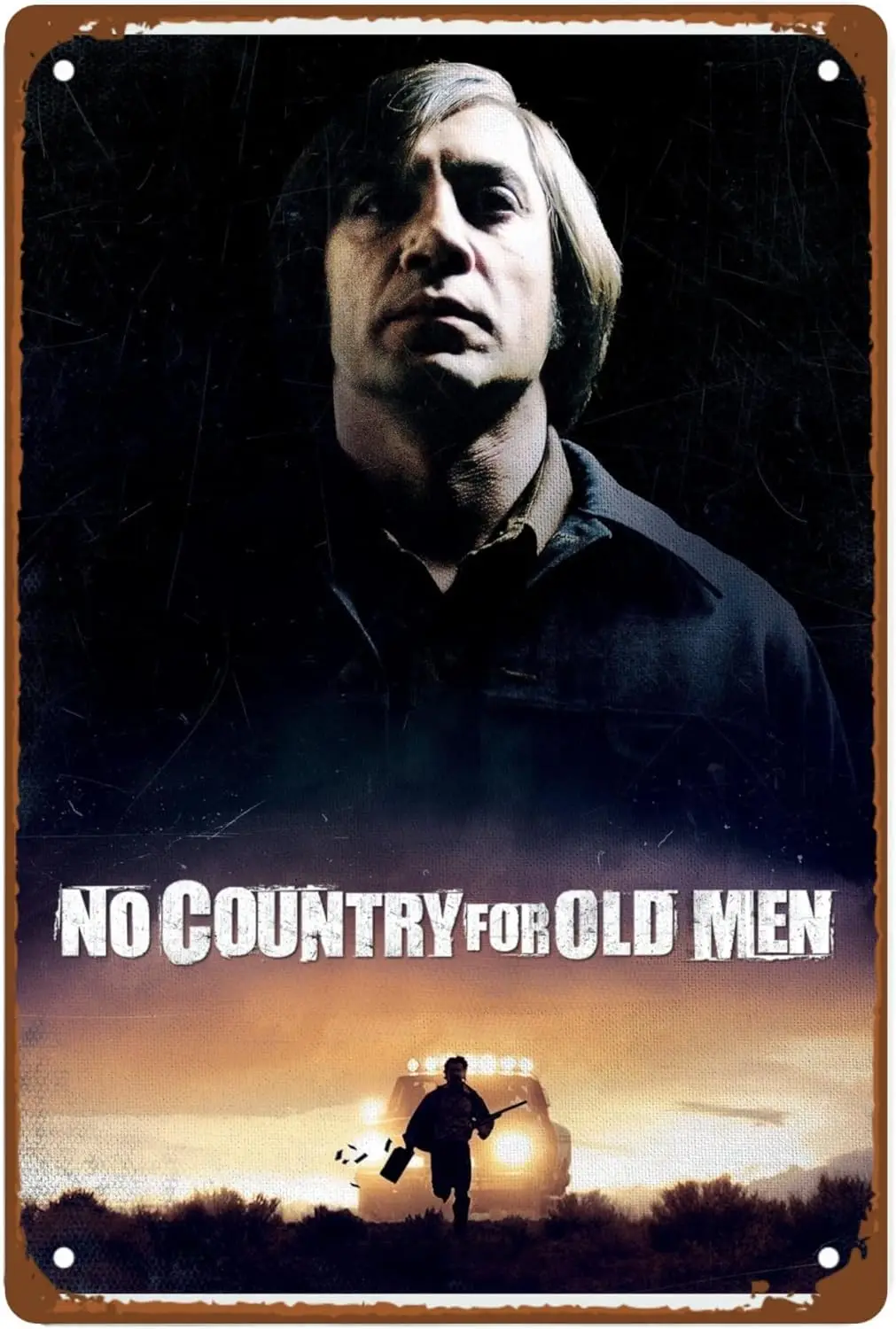 No Country For Old Men Movies Metal Wall Tin Sign Classic Action Movies Country Rustic Retro Gift Man Cave Decor Vintage Decorat