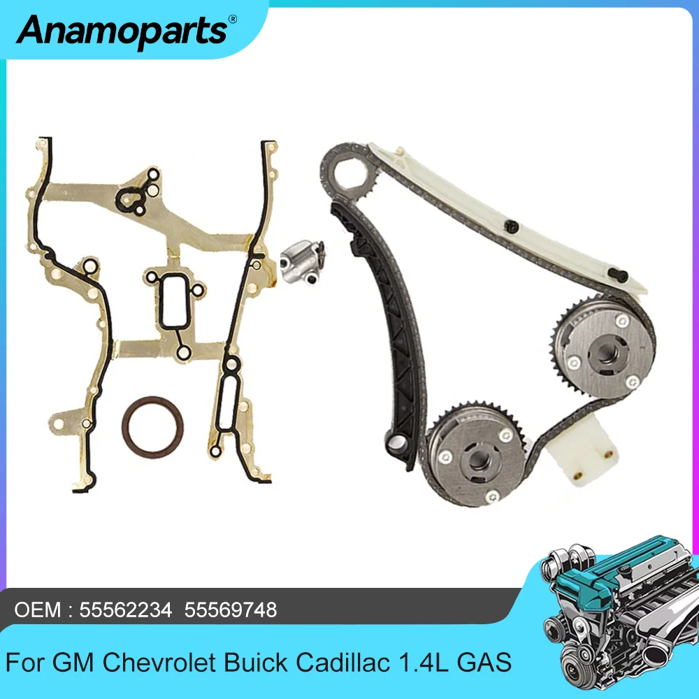 engine parts Timing chain VVT kit for 2011-2015 1.4 CHEVROLET BUICK ENCORE CADILLAC ELR 1.4L L4 LUU LUJ LUV GAS DOHC 55569748