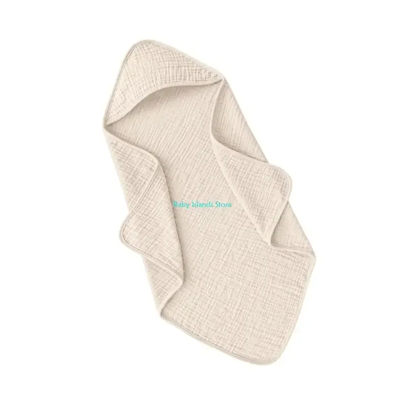 Toalla con capucha para bebé K92D, envoltura de baño suave, manta envolvente de algodón, transpirable para baño y Hospital