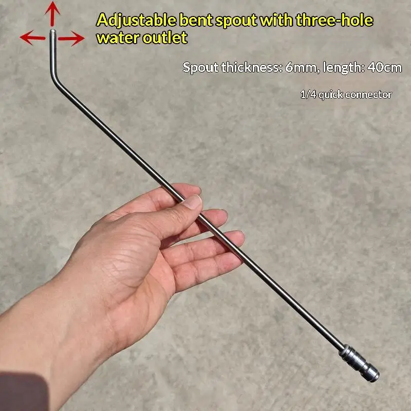1/4 Quick Connect Stainless Steel High Pressure Needle Nozzle AC Water Heater Deep Cleaning Accessory Cleaning Tool