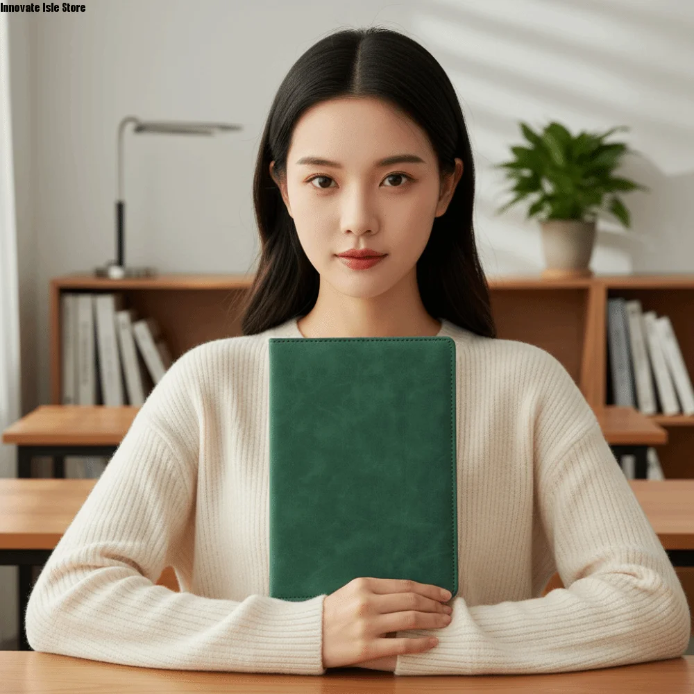 Minimalist Hardcover a5 Notebook Sleek Durable Hardcase Skin Feel Journal Ink Proof Solid Color Soft Touch Notepad Executives