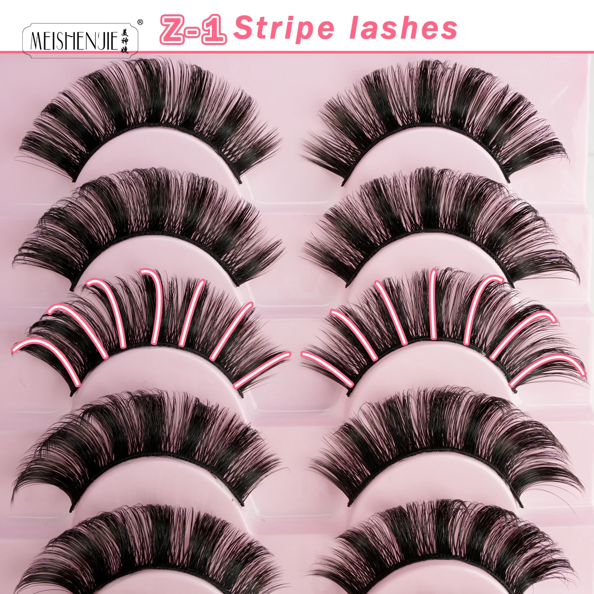 False Eyelashes3D Mink Fluffy Faux Mink Lashes 3/10 Pairs Fluffy Volume  Lashes Pack Dramatic Natural Soft Eyelashes Extension