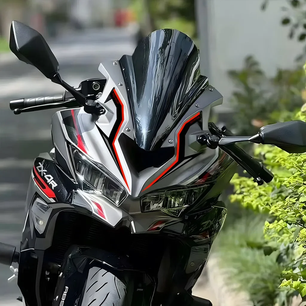 For Kawasaki ZX-4R ZX-4RR ZX4R ZX4RR Motorcycle Fairing Head Stickers Motorcycle Motor Bike Scooter Head Body Decal Accessories