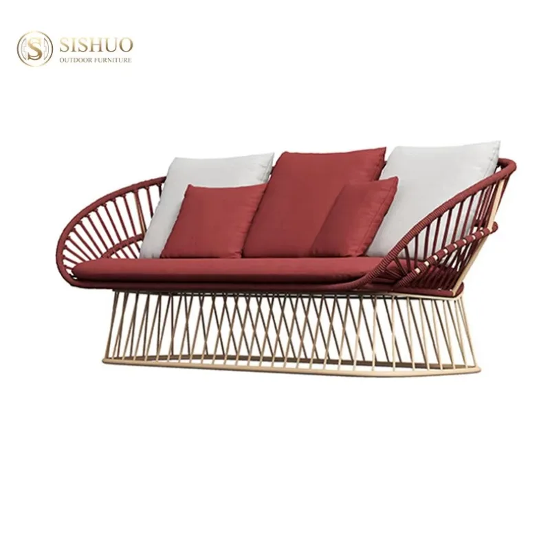 

New Arrival Outdoor Sectional Aluminum Garden Sofas Outdoor Luxury Furniture Set