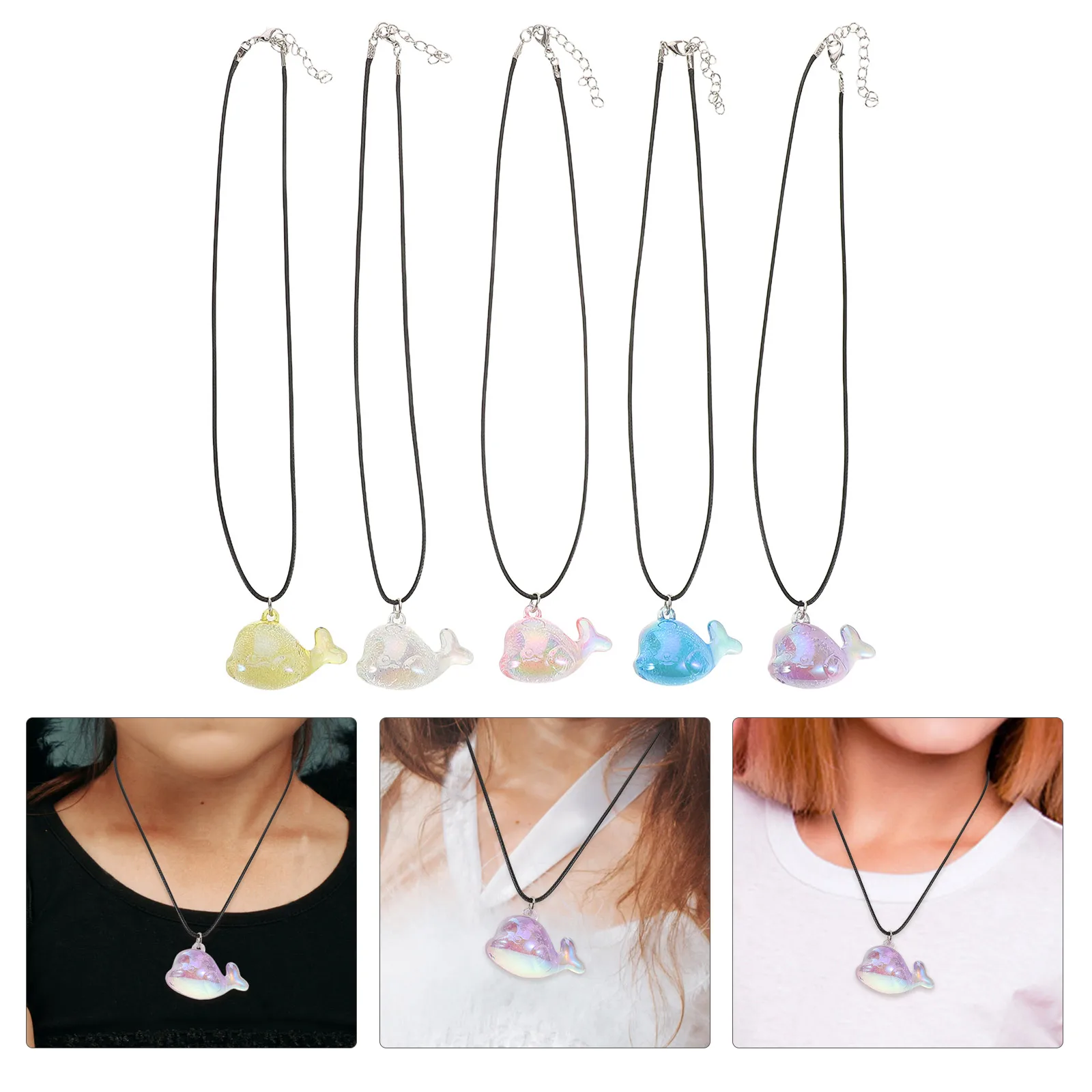 

5 Pcs Marine Animal Pendant Beach Charms for Jewelry Making Necklaces