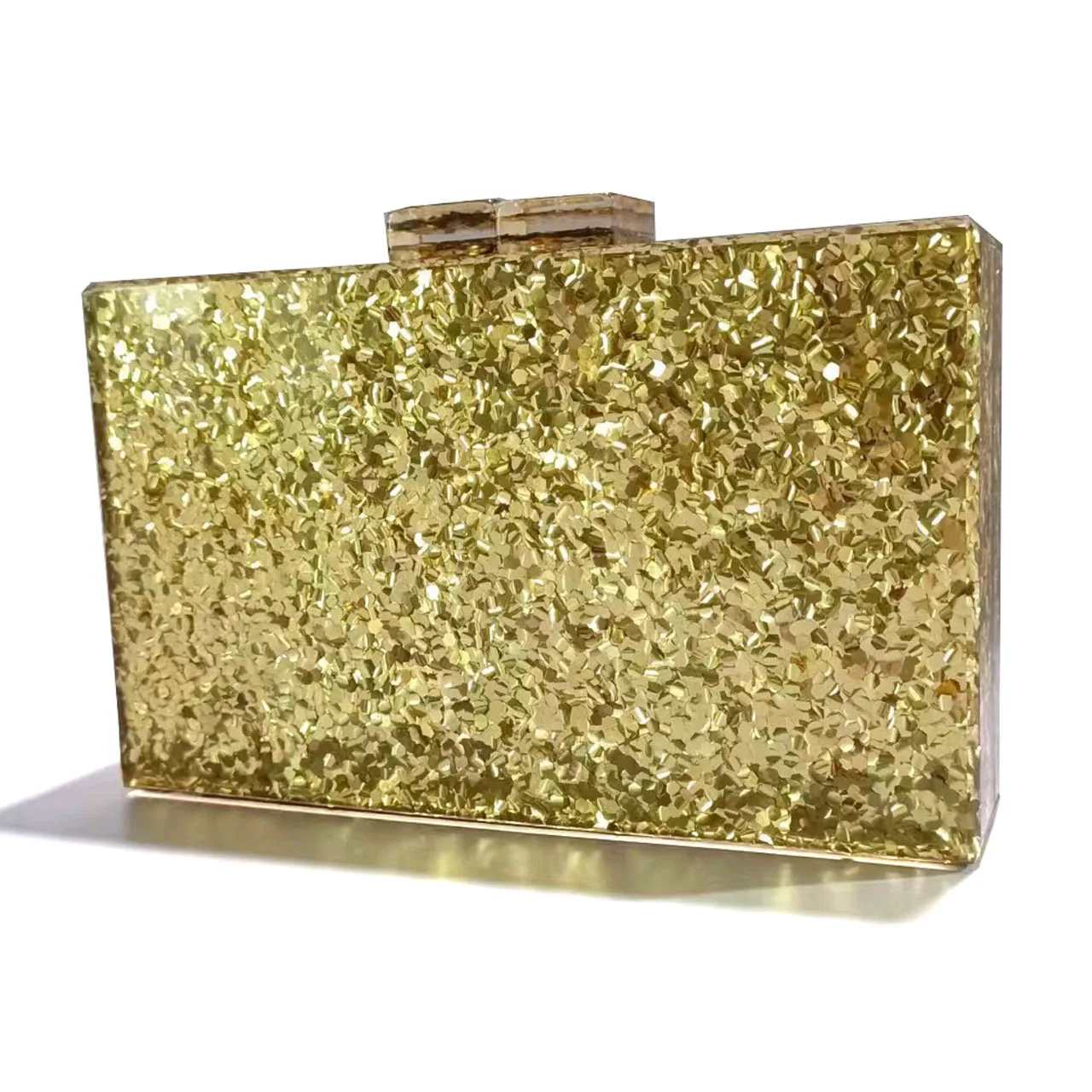 

Luxury Gold and Silver Sequin Acrylic Evening Clutch Bags For Wedding Party Bag Purses And Handbags