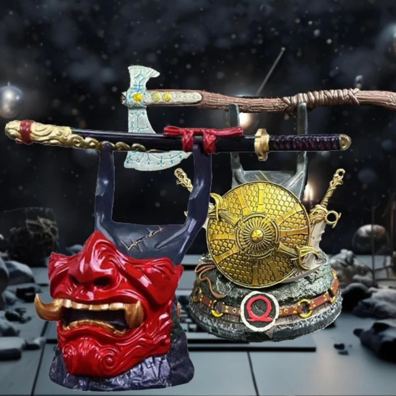 

Gaming Controller Holder One More Life Controller Holder Figure Headphone Stand For PS5/4 Desktop Decoration Gaming Accessories