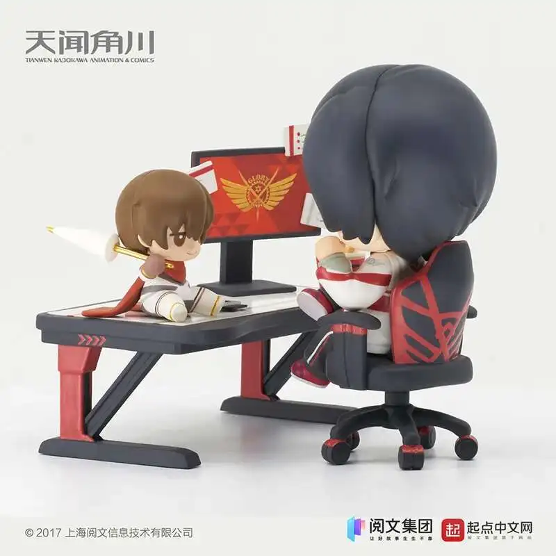 قبل البيع أنيمي الملوك الصورة الرمزية عمل الشكل يي شيوى Q نسخة الأصلي يدوية بولي كلوريد الفينيل نموذج اللعب الحلي الهدايا