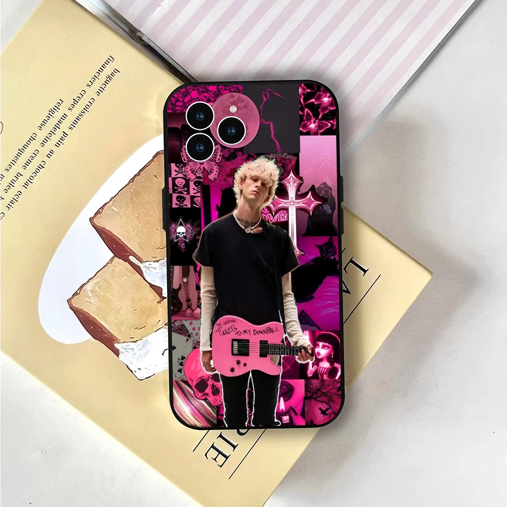 MGK M-Machine Gun Kelly Phone Case Silicone Soft For IPhone 16 15 14 13 12 11 X XR Plus Pro Max Plus