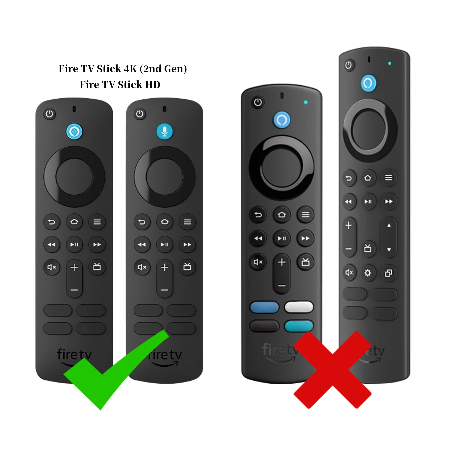 حافظة سيليكون 2024 متوافقة مع حافظة التحكم عن بعد المقاومة للسقوط من Amazon Fire TV Stick HD 4K (الجيل الثاني 3nd Gen). #3