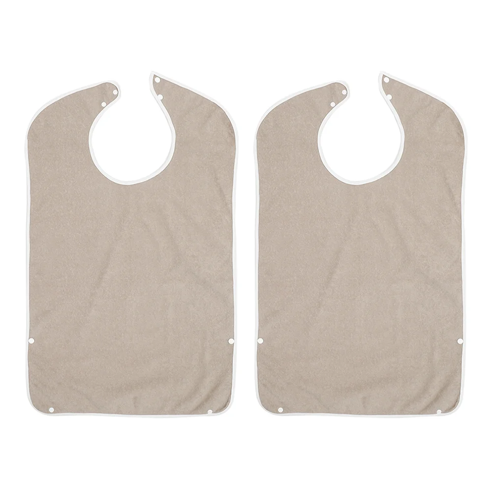 2 Pcs Adult Bib Bibs for Women Elderly Apparel Reusable Clothing Protectors Advanced Washable Cover