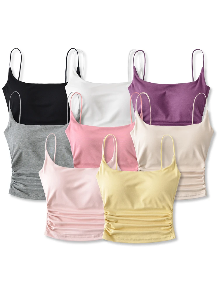 Street Sle Pure Desire Low Cut Sexy Weste mit Brustpolster, ± gefaltete Taille, Innenbekleidung, Basis, elastisches Band, Bal-Design