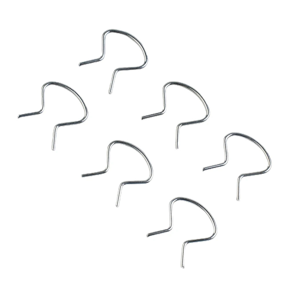 6 Piece Horseshoe Clip Set for Door Handle Window Crank Retainer Direct Fit for Chevrolet For Pontiac Models 1949 to 1970