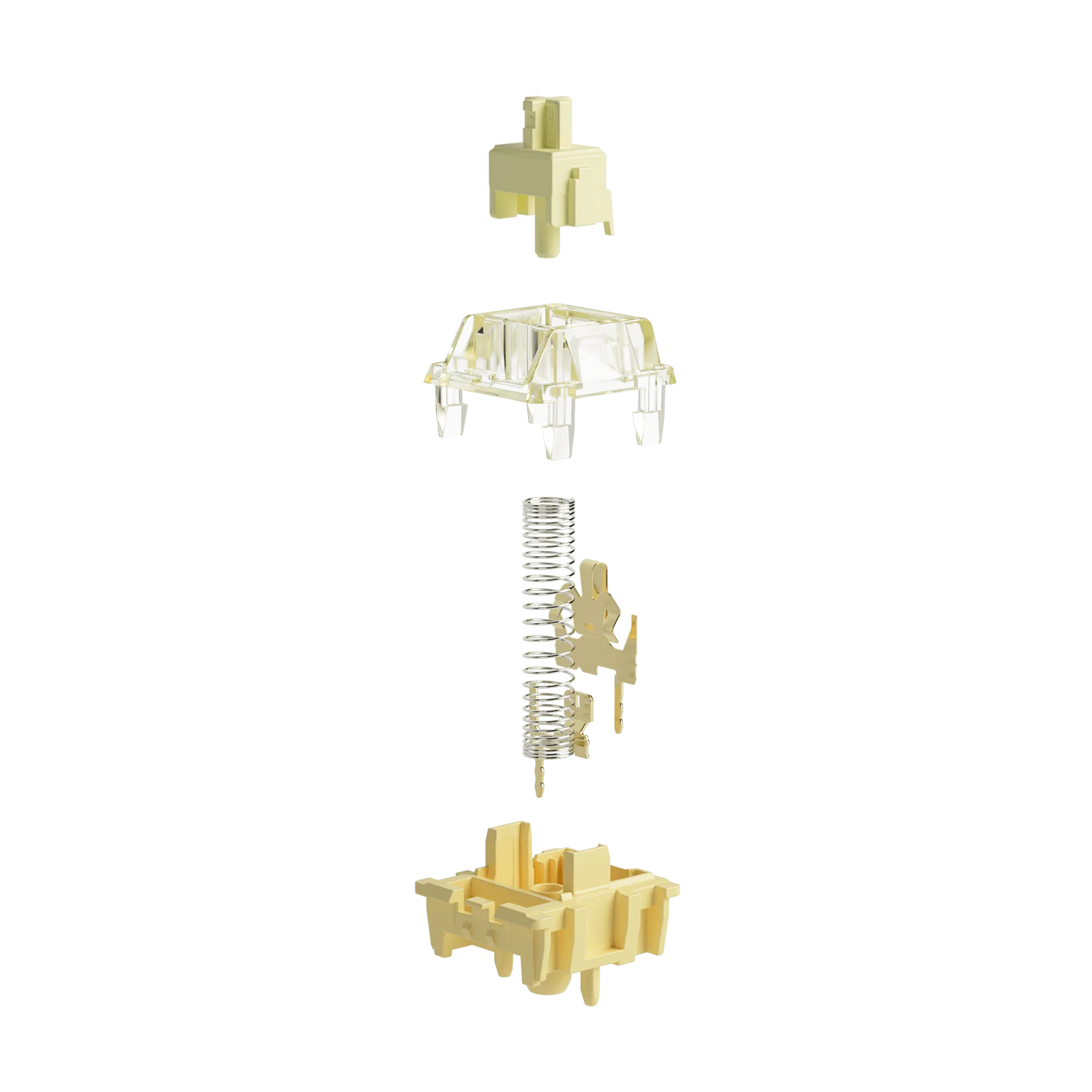 Akko V5 Pro Cream Yellow Switch 5 Pin 50gf Thocky Linear Switch Factory Lubed Compatible with Cherry MX Mechanical Keyboard