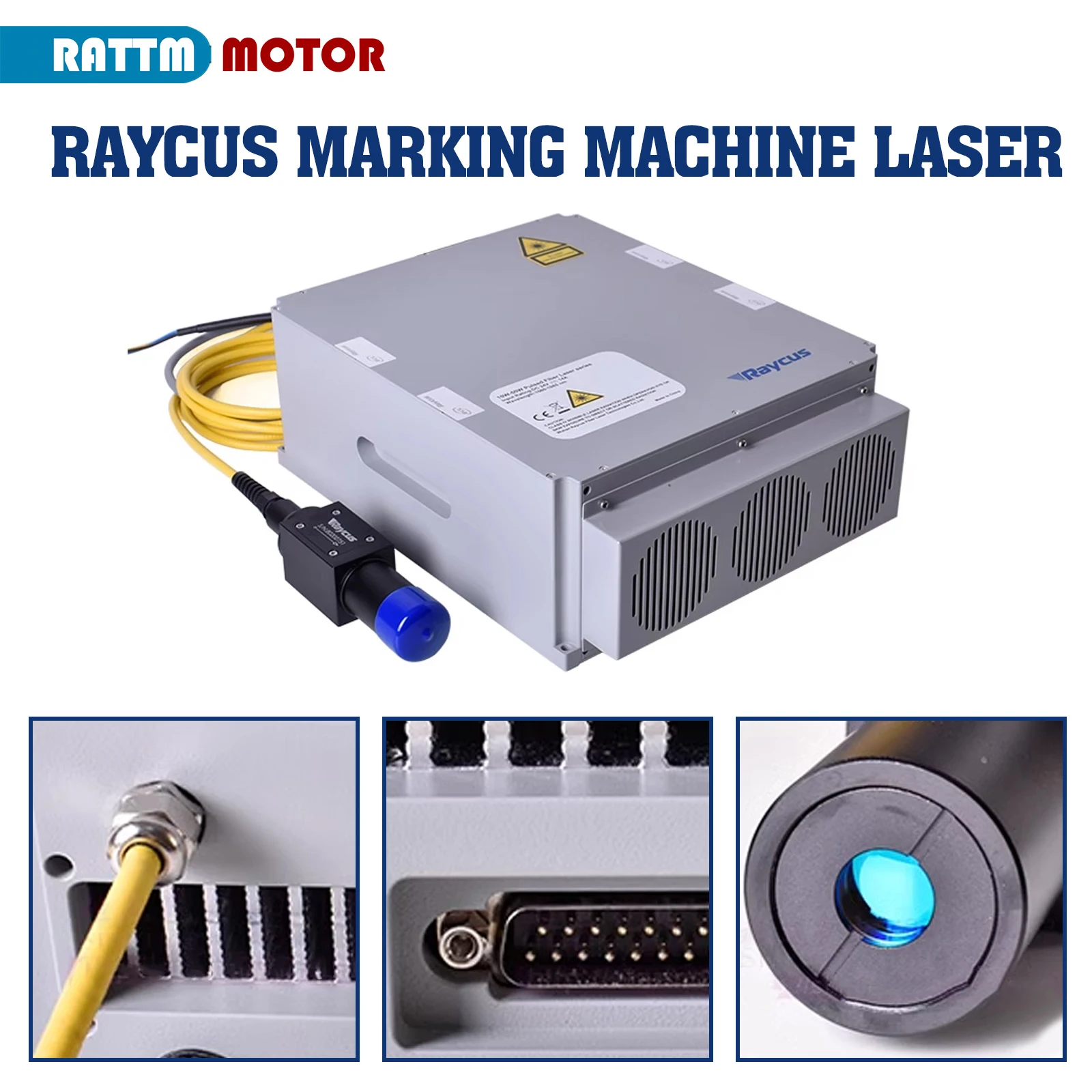 20W 30W 50W Raycus Integrated Fiber Laser Marking Engraver Machine For Metal Ring Jewelry Steel