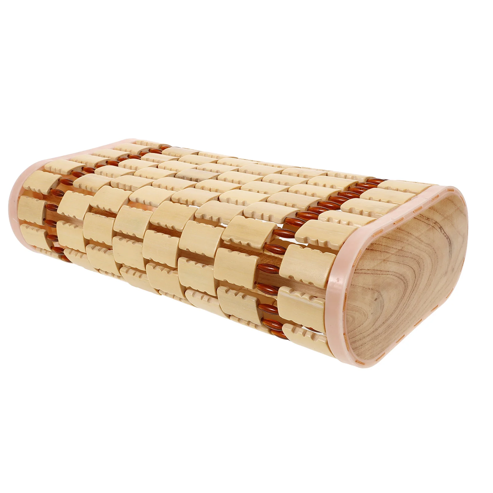 Bamboo Pillow Spine Straightening Elderly Lumbar Ergonomic Design Mat Solid Wood Cooling Neck Cushion Handmade