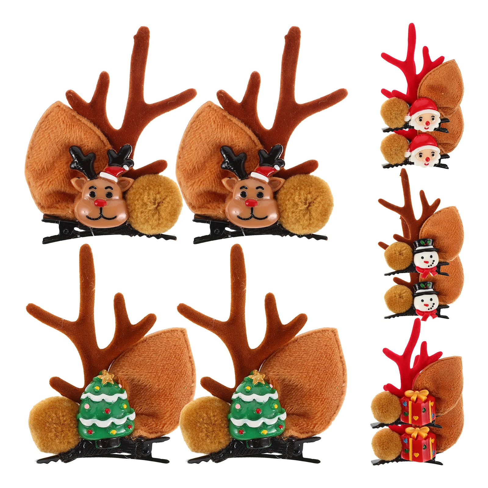 

Рождественские заколки для волос ярких цветов, детские заколки для волос, декоративные головные уборы, детский аксессуар для волос, рождественский подарок, олень для детей