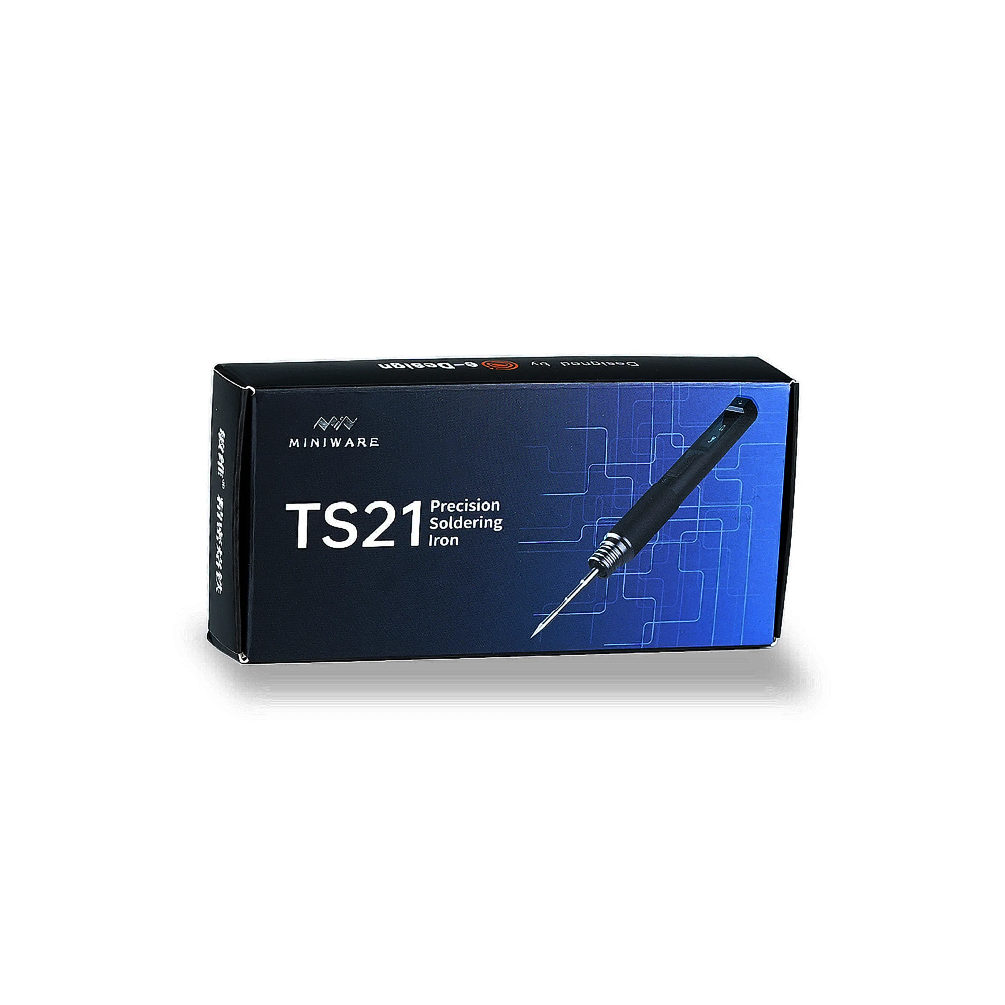 Neuer MINIWARE TS21 Lötkolben mit Fülllicht, digitalem OLED-Bildschirm, mehrsprachiger Anzeige, intelligenter Sensorfunktion, Schlaffunktion, Schweißstift, DIY-Werkzeug